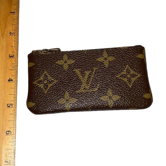 Vintage Louis Vuitton Monogram Pochette Cles Coin Pouch Key Holder - Picture 10 of 14